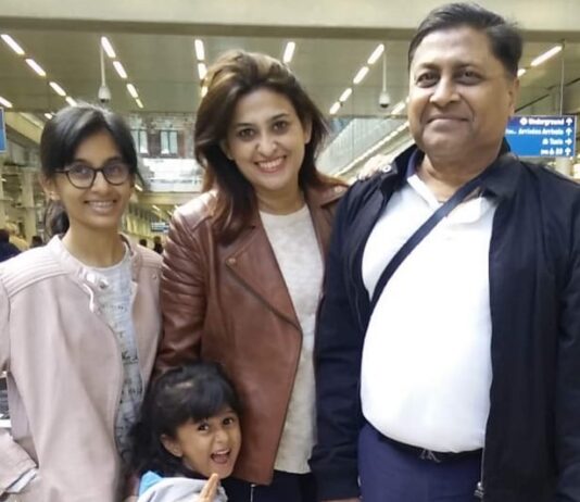 stasha bansal with her family